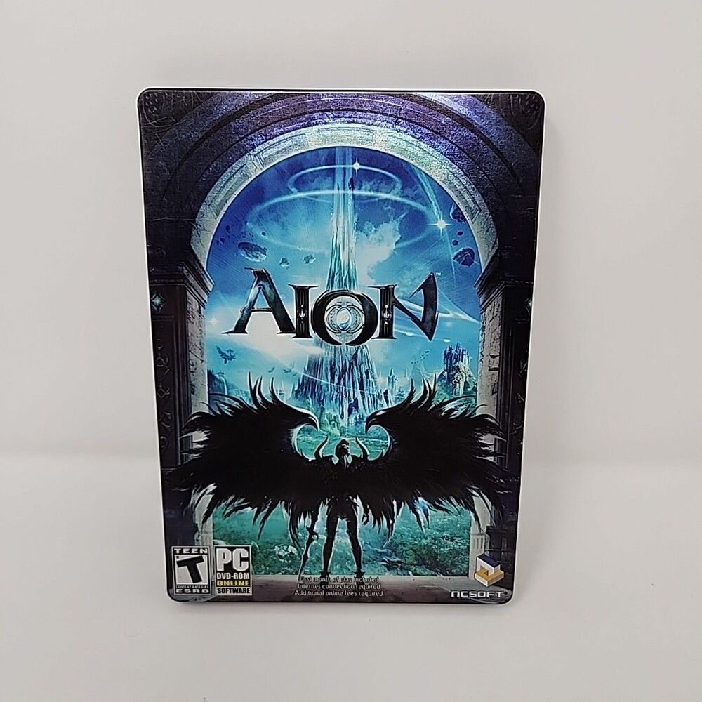Aion Limited Edition Steelbook PC Game 2009 Complete With Manual - TESTED